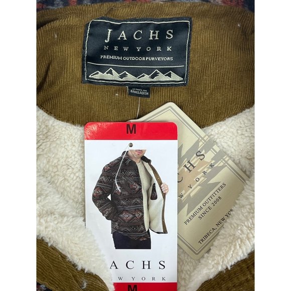 Jachs Men's Wool Blend Long Sleeve Plaid Jacket Shirt Sz M - NWT - Picture 6 of 9